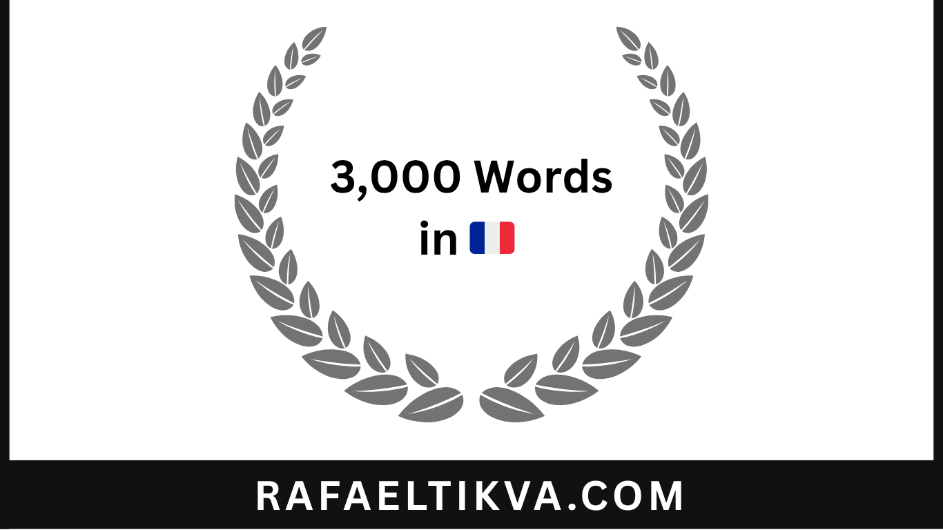 3,000 Words in French 🇫🇷